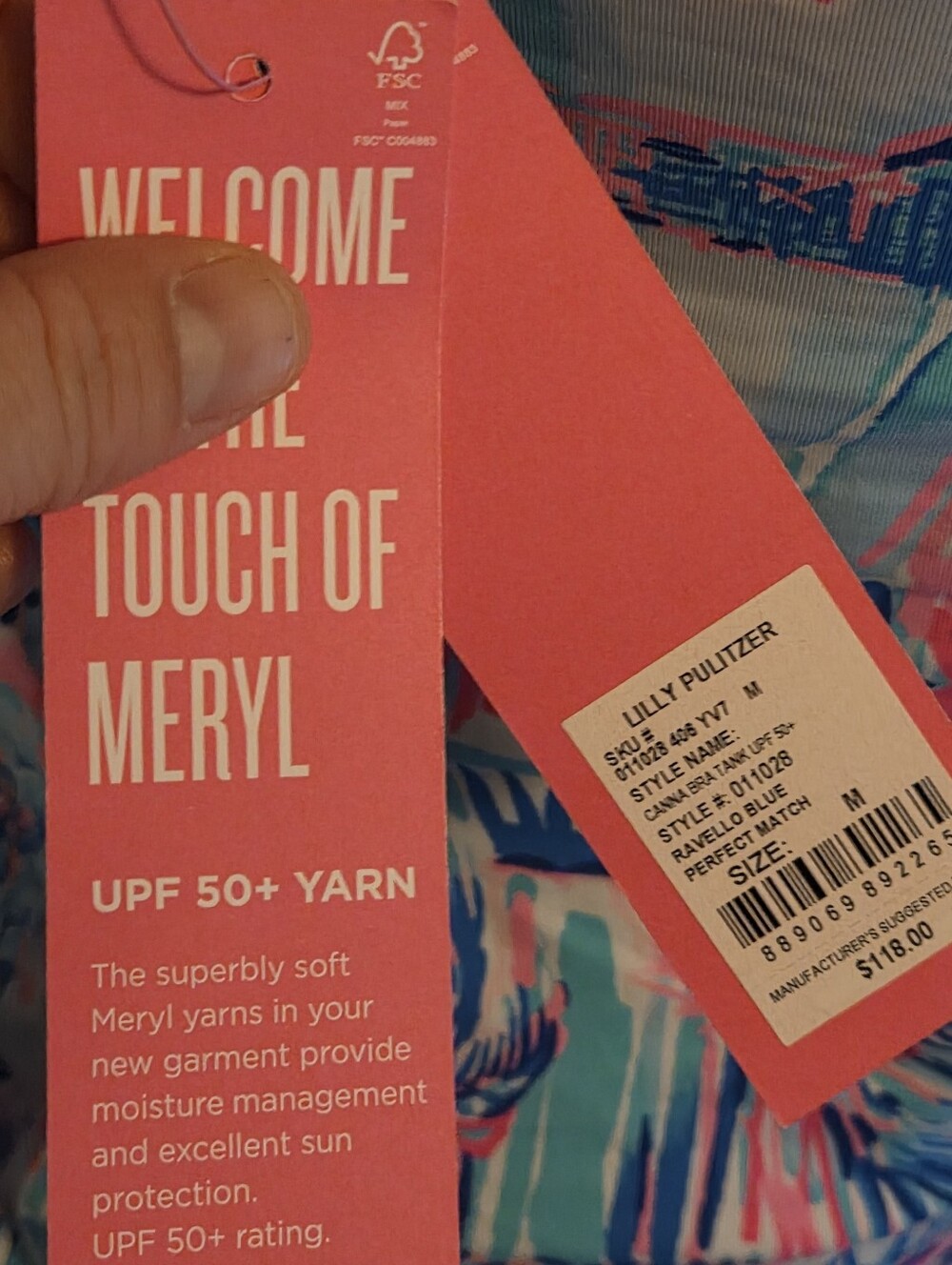 NWT Lilly Pulitzer Meryl Luxletic Tennis Racerback Top Size M - Picture 5 of 8